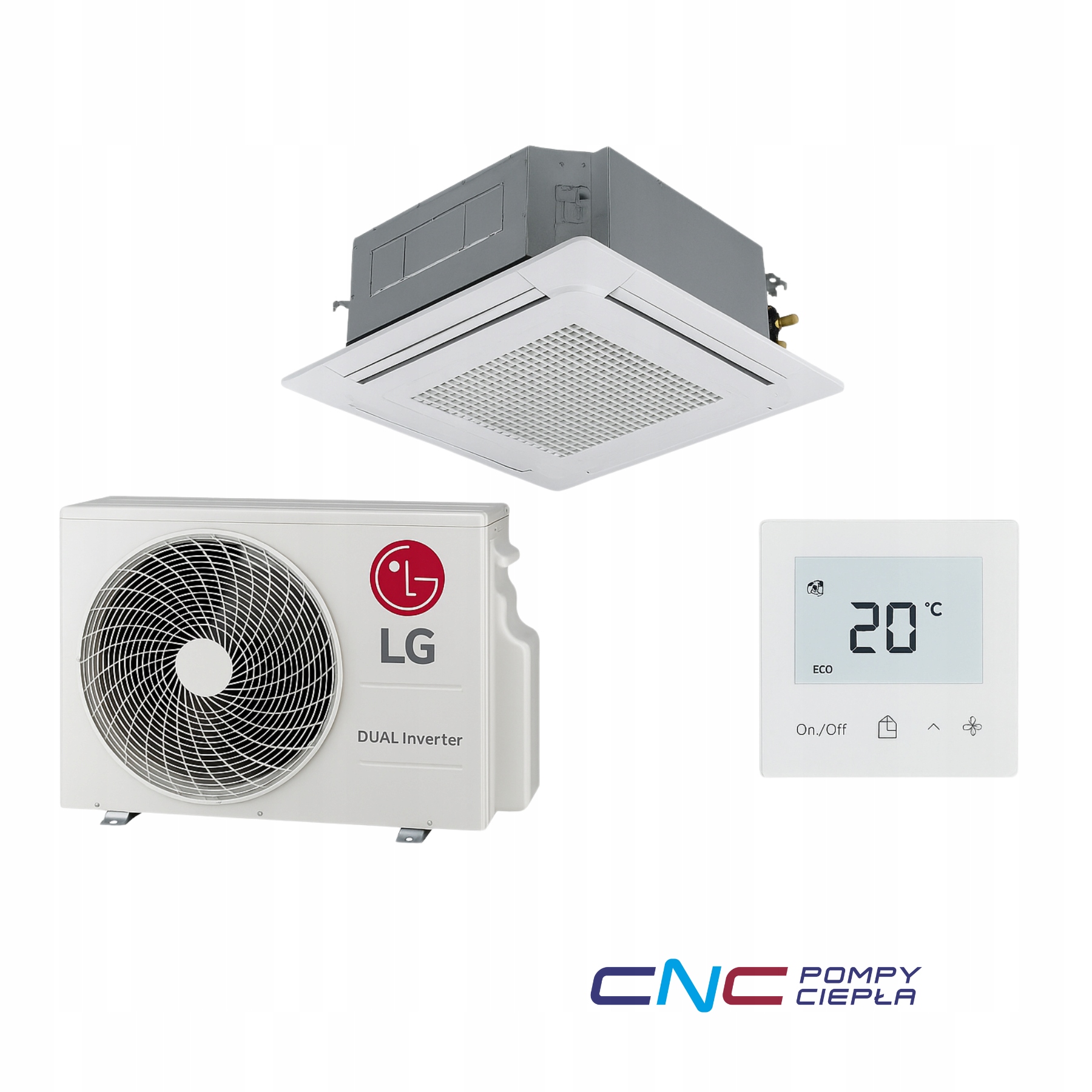 Klimatyzator LG Split 2,5kW UU09WR.UL0 + CT09R.NR0 + panel PT-QCHW0