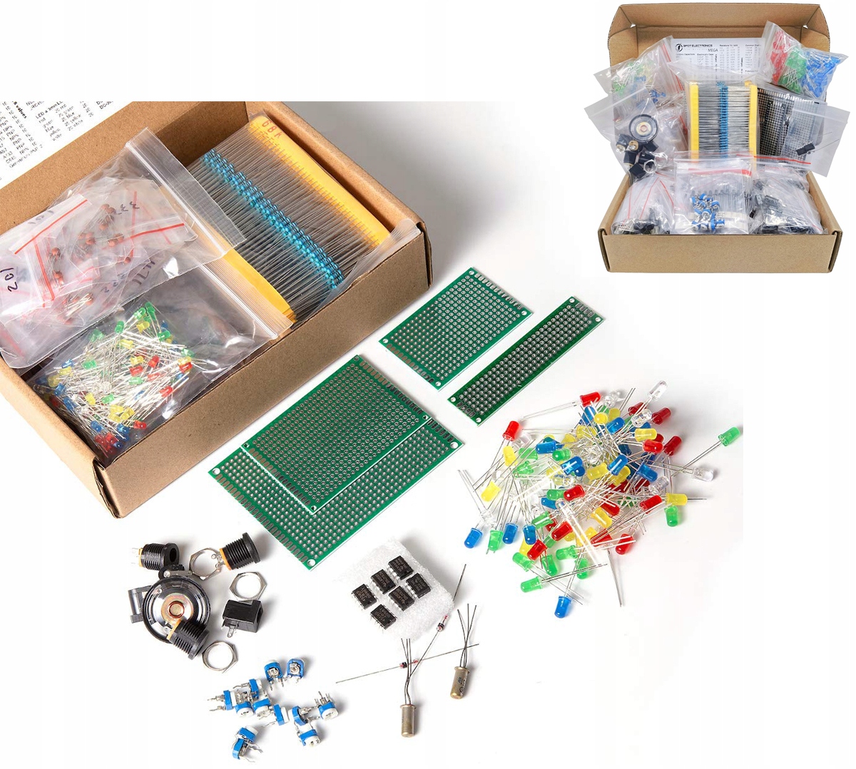 Электронные компоненты и компоненты - 1400 элементов - компоненты - KIT