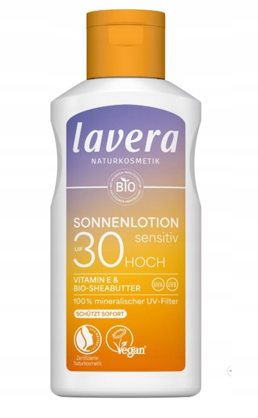 Lavera Balzám na opalování Sensitiv Spf 30 s vitamínem E a bio bambuckým