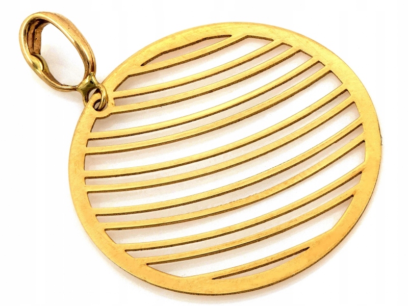 Zlatý přívěsek 585 14kt s prolamovaným závěsným kolečkem 1.16g přívěsek na řetízek