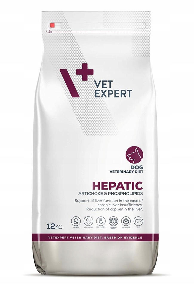 Levně 4T Vet Expert Dog Hepatic suchá strava pro psy na játra 12 kg