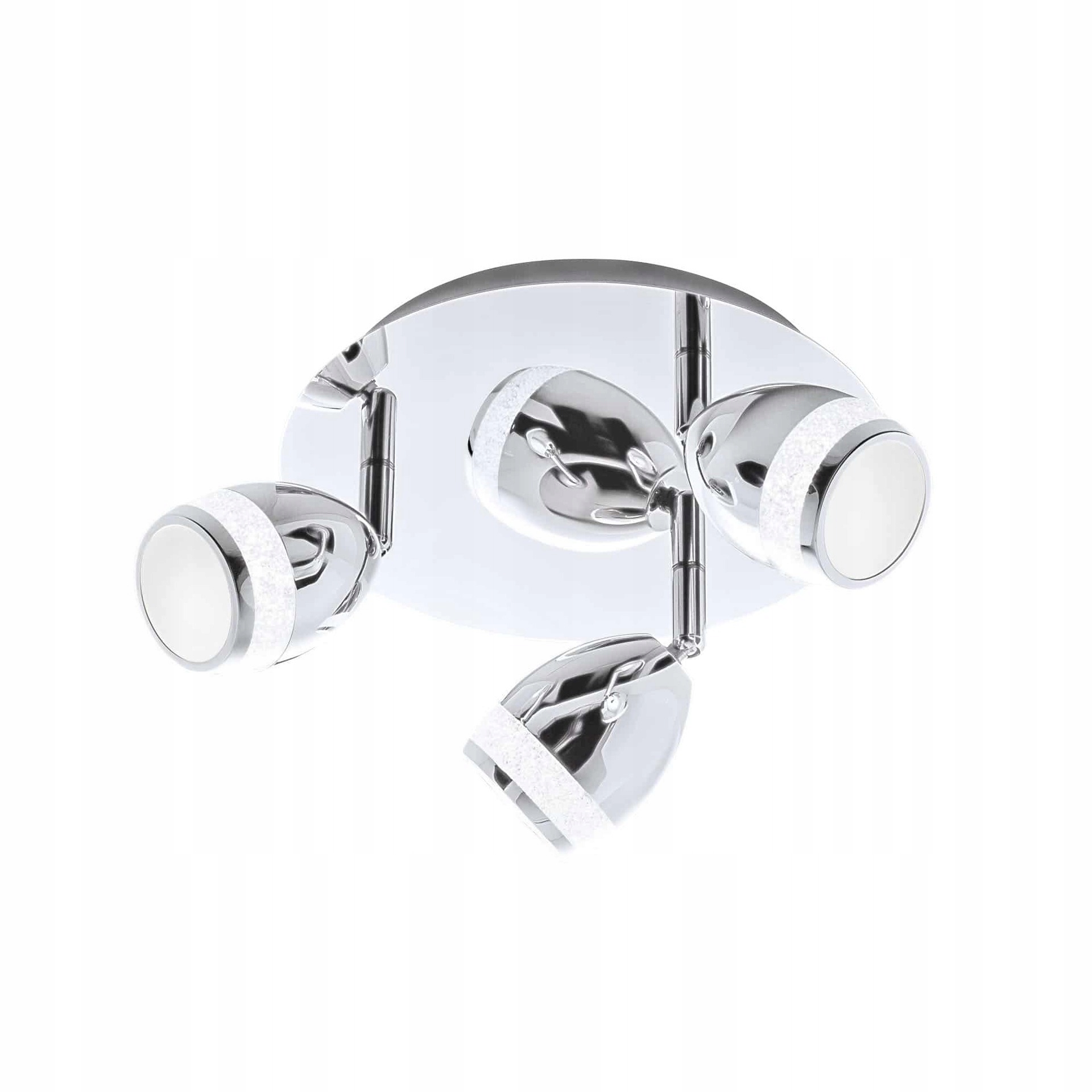 Led bodové svietidlo Briloner 3x4W, chróm, IP44, otočné, Ø22 cm