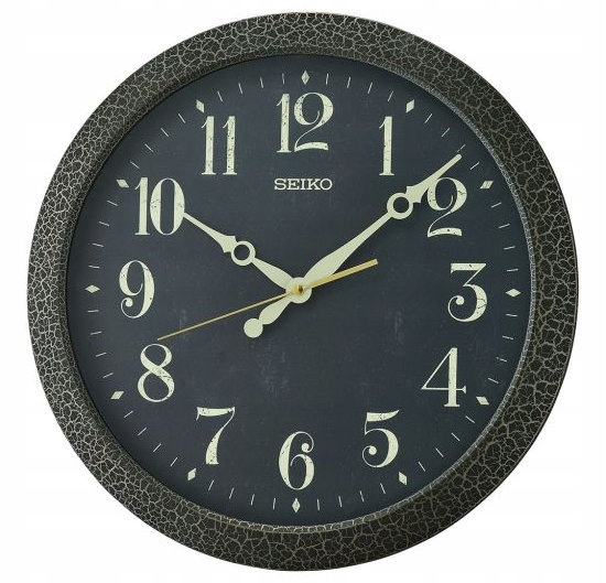 Čitateľné Klasické Retro Okrúhle Veľké Japonské Hodiny Seiko QXA815K 41 cm