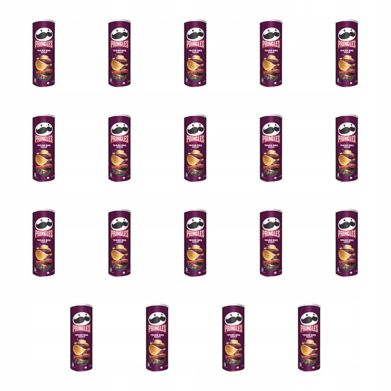 Pringles Texas Barbecue chipsy w tubie 165 g X19
