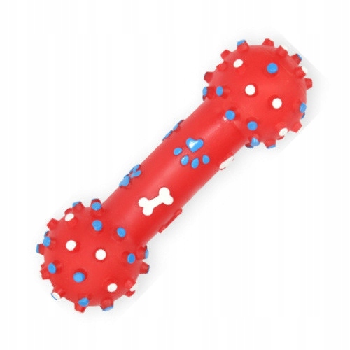 

Pet Nova Dog Hantel z wypustkami czerwony 26cm