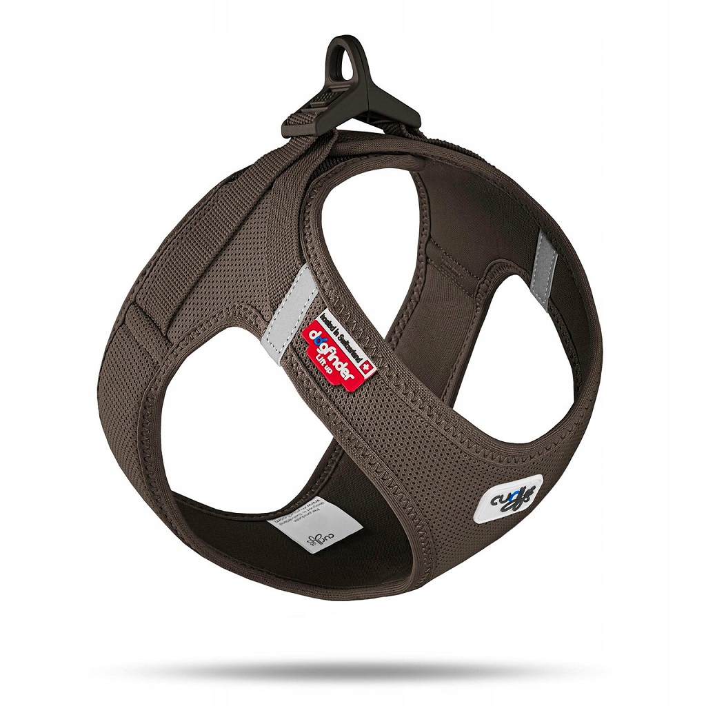 Levně Curli Postroj pro psy se sponou Air-Mesh Brown Xs, 3-5 kg