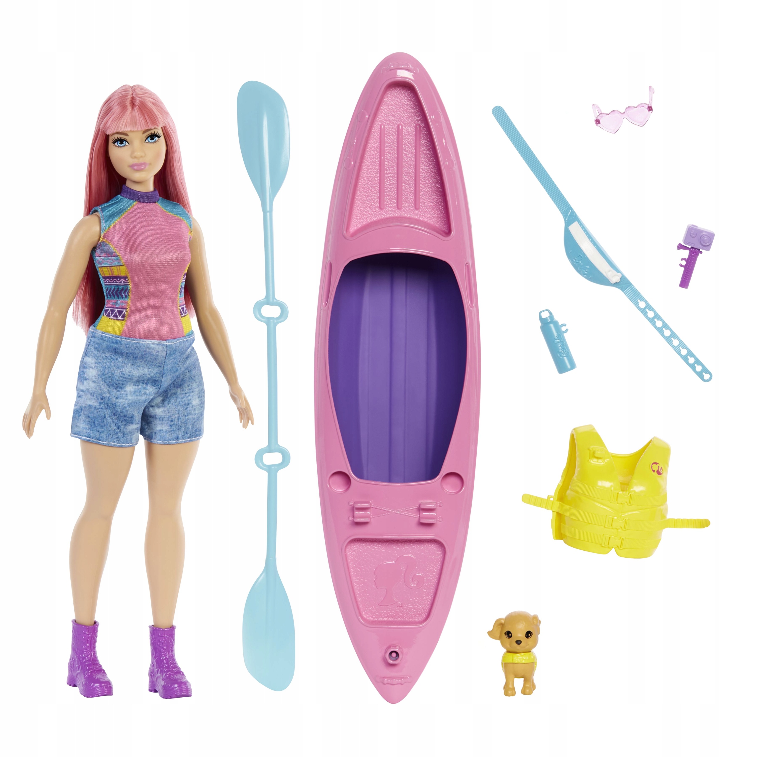 

Barbie Lalka Daisy Na Kempingu Zestaw Lalka Kajak