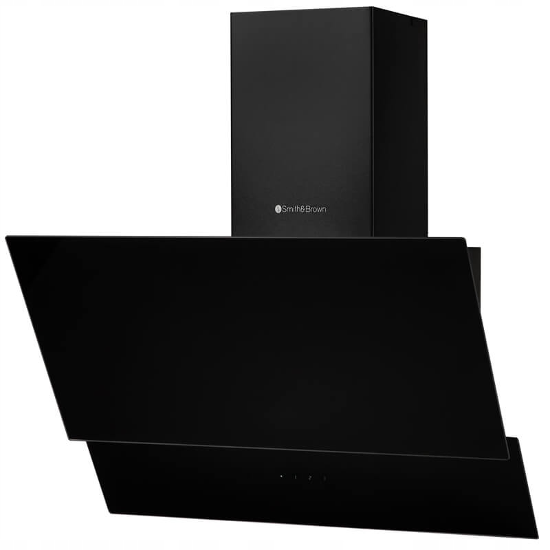 

Okap Kuchenny Kominowy 60cm Czarny Szkło Led Pilot