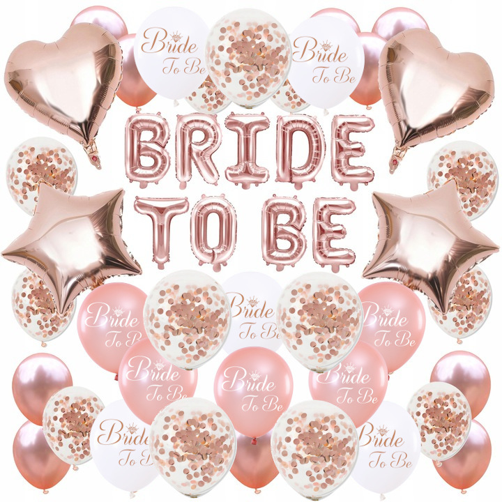 

Balony zestaw na Wieczór Panieński Rose Gold Bride