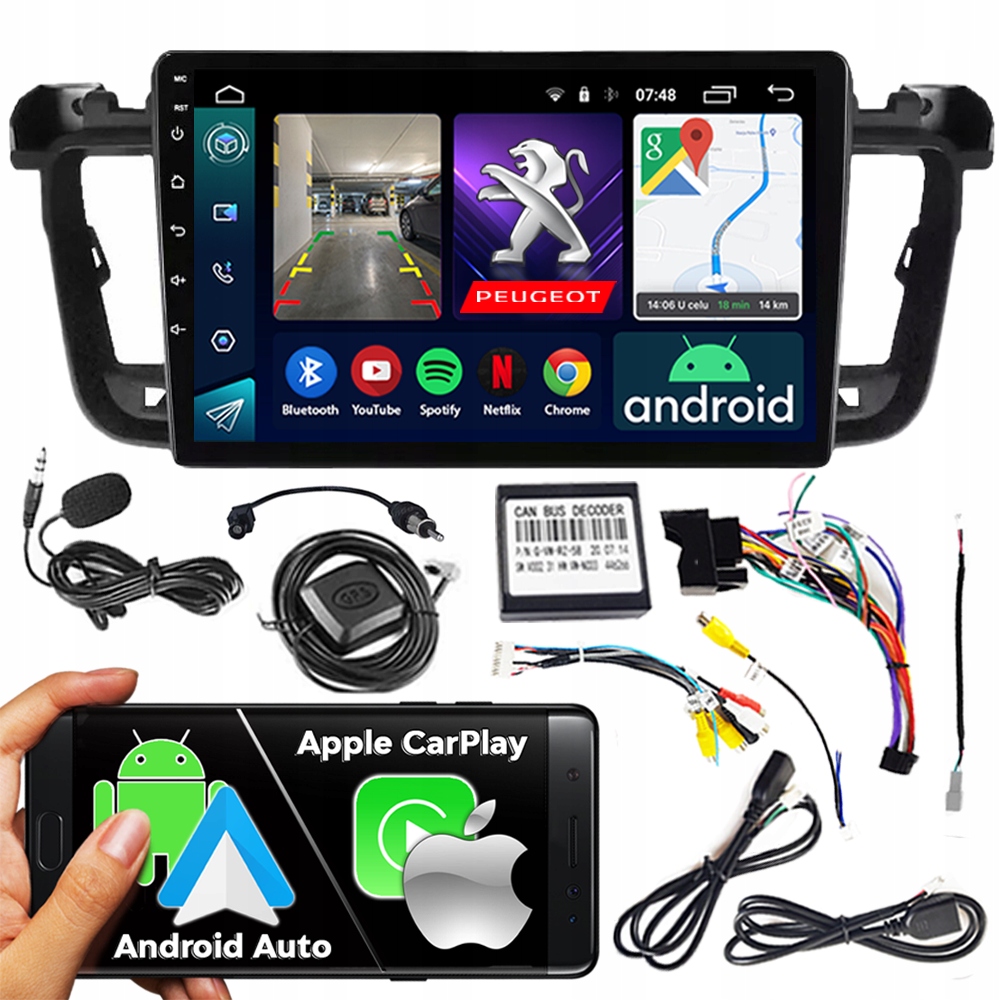 Rádio Navigácia Android RS-305 Peugeot 508 2010-2018 2GB 9"