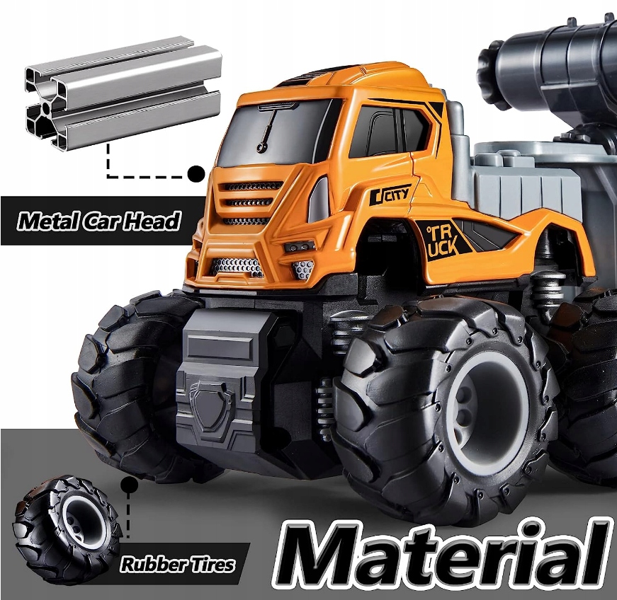 DUŻA SAMOCHÓD ZABAWKA-CIĘŻARÓWKA BETONIARKA AUTO Rodzaj pojazdu Ciężarówki