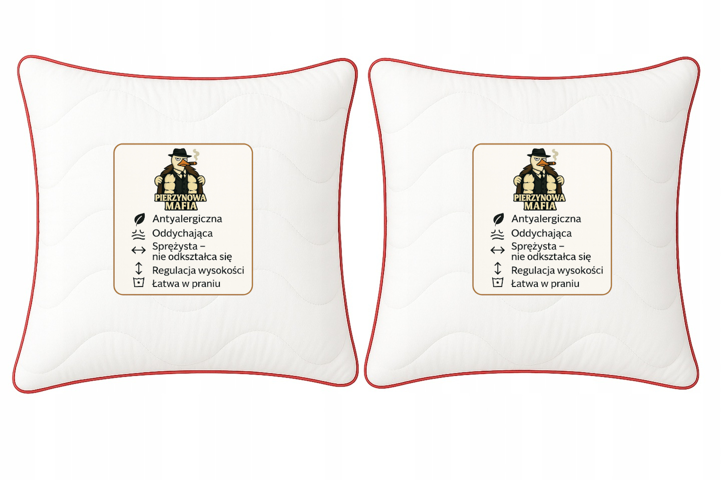 Polštáře na spaní linea rosso 70x80 sada antialergických polštářů