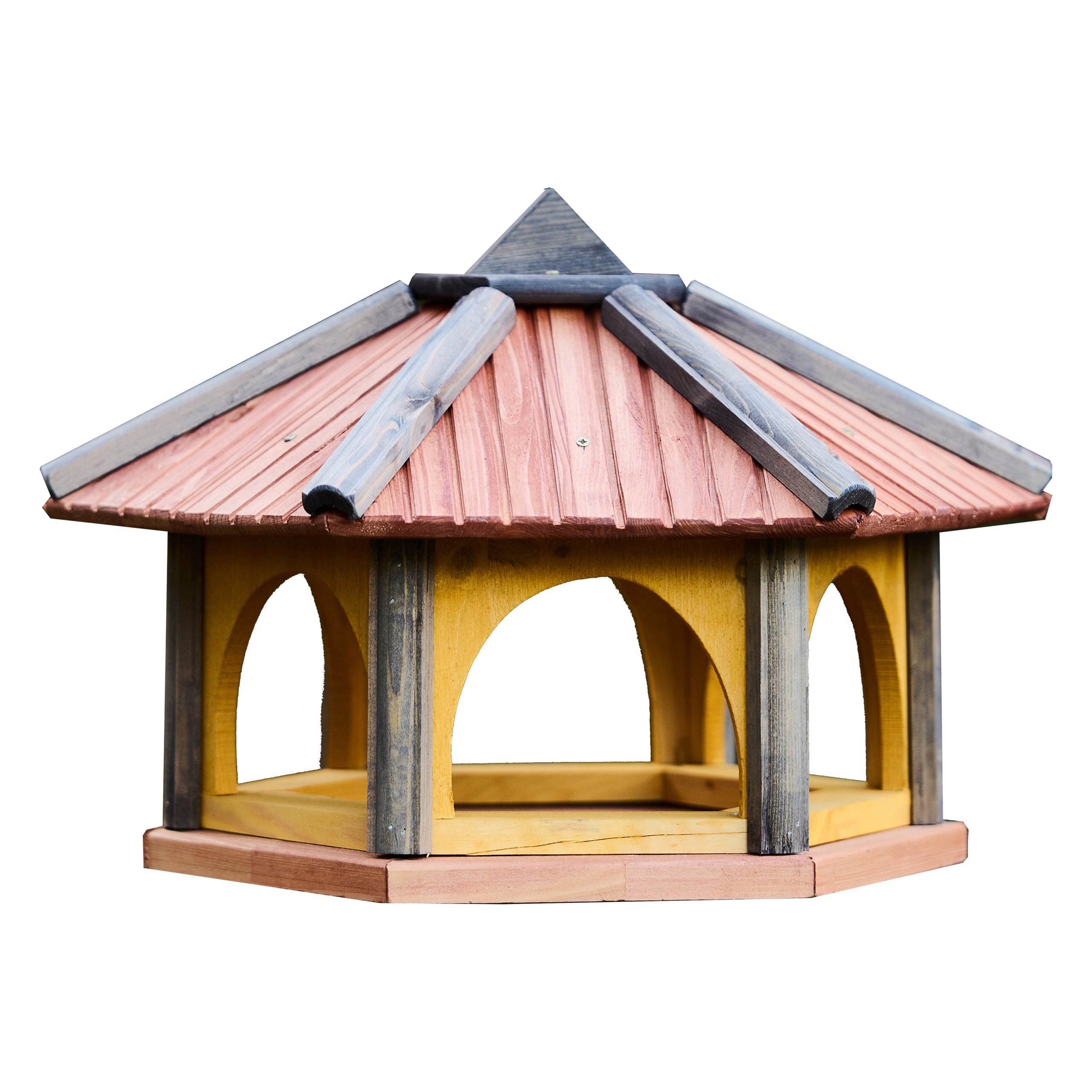 Velké krmítko pro ptáky ze dřeva do zahrady K50