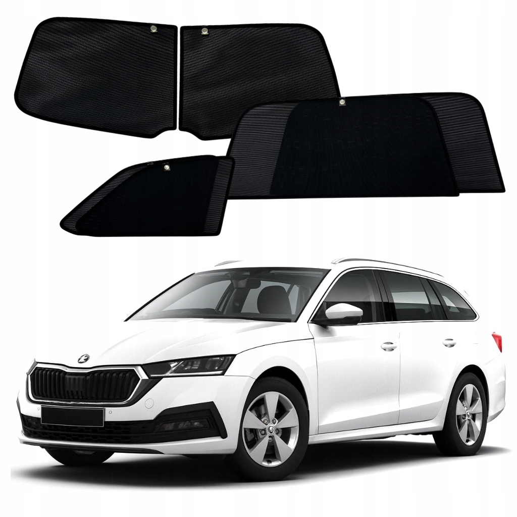 Sluneční clony na skla s magnety pro Škoda Octavia 4 VI kombi