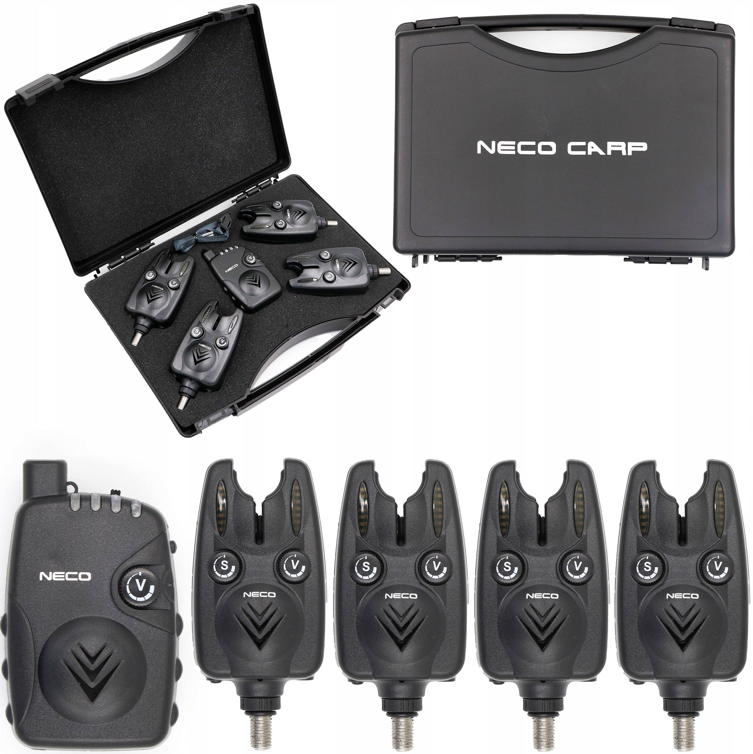 Sada Signalizátorů Záběru S Centrálou Neco 4+1 Cm-pro 104