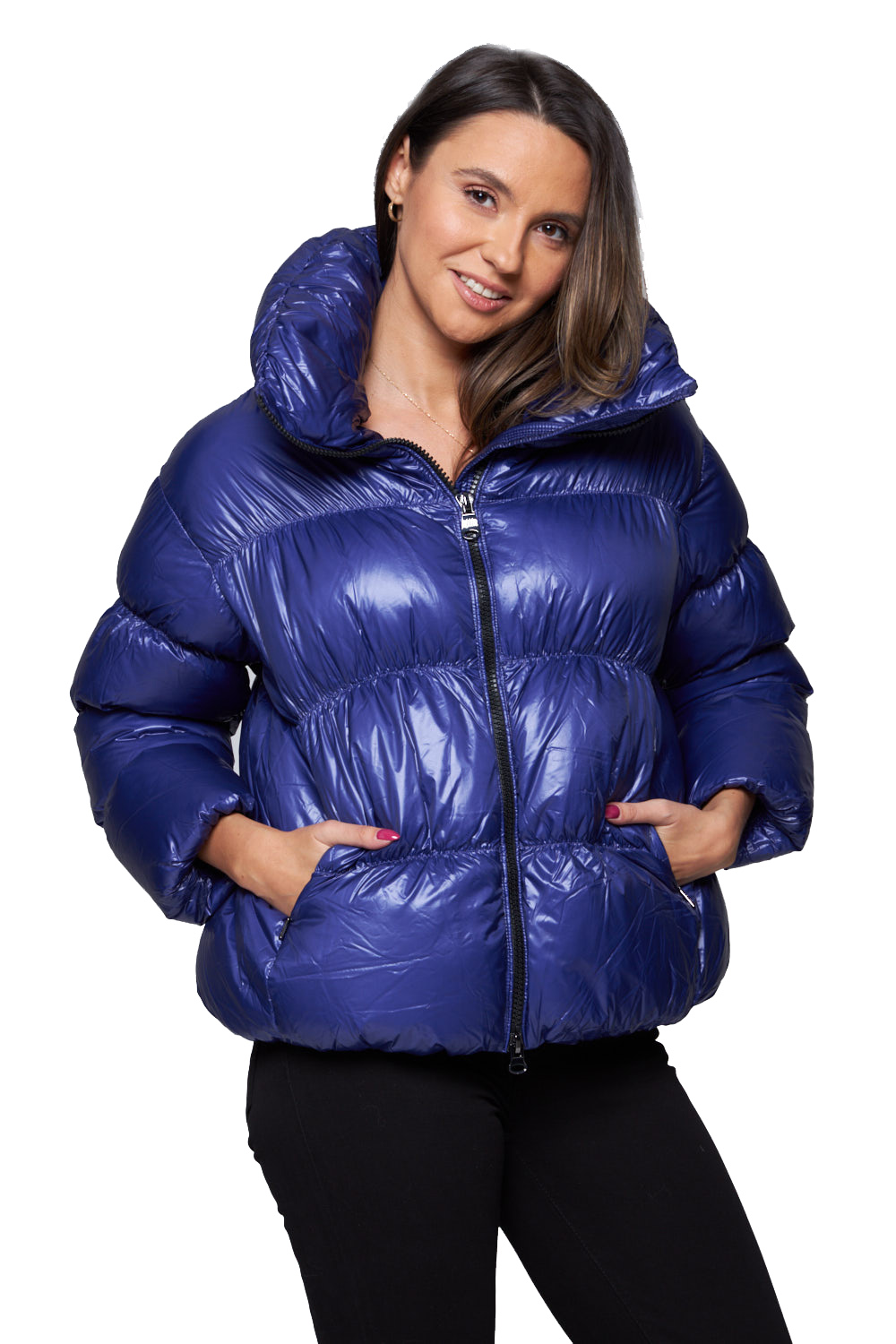 Hetrego Modrá péřová bunda Ila 34EU/38IT