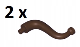 

Lego Dark Brown Elephant Tail Gałąź 43892 2szt