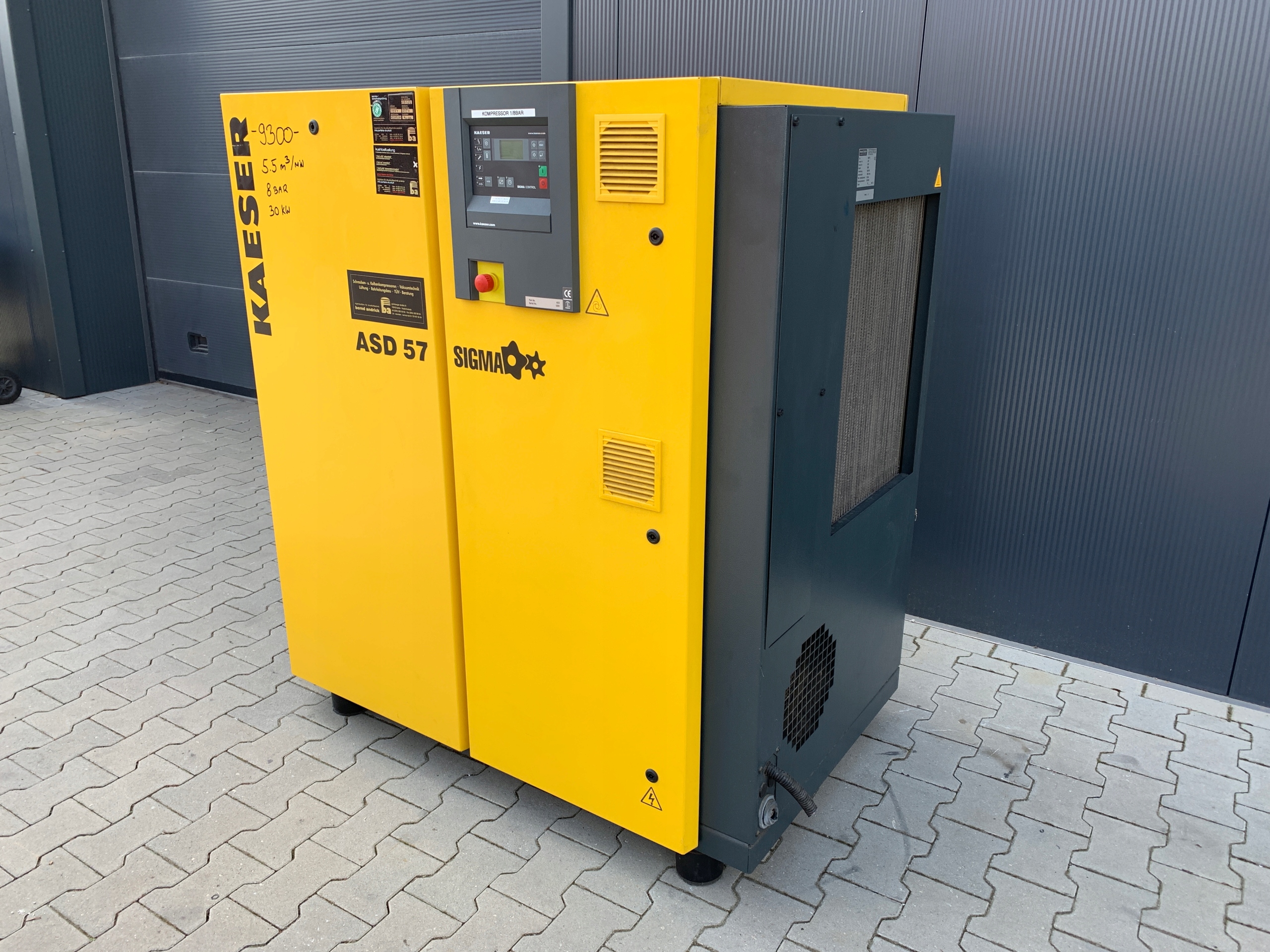 Sprężarka śrubowa kompresor KAESER ASD 57/ 30kW / 6599H!!