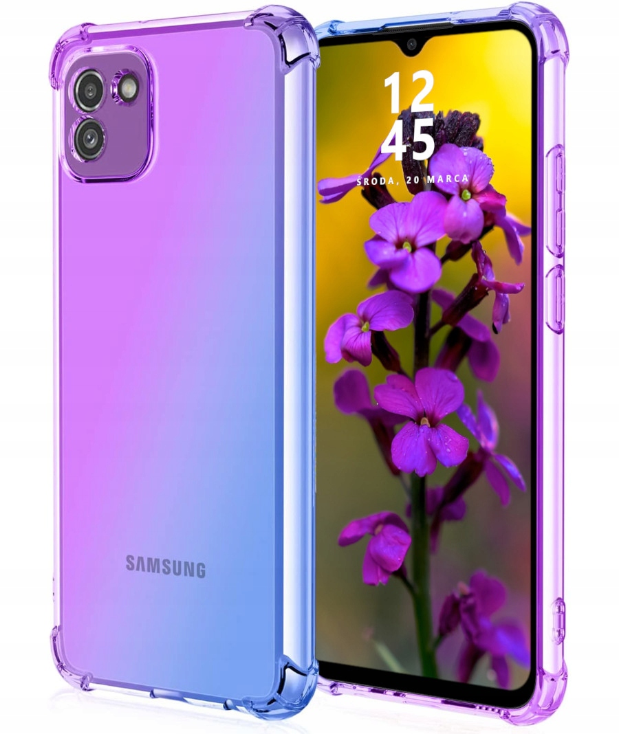 

Etui do Samsung A03 Mieniący Kolor Szkło