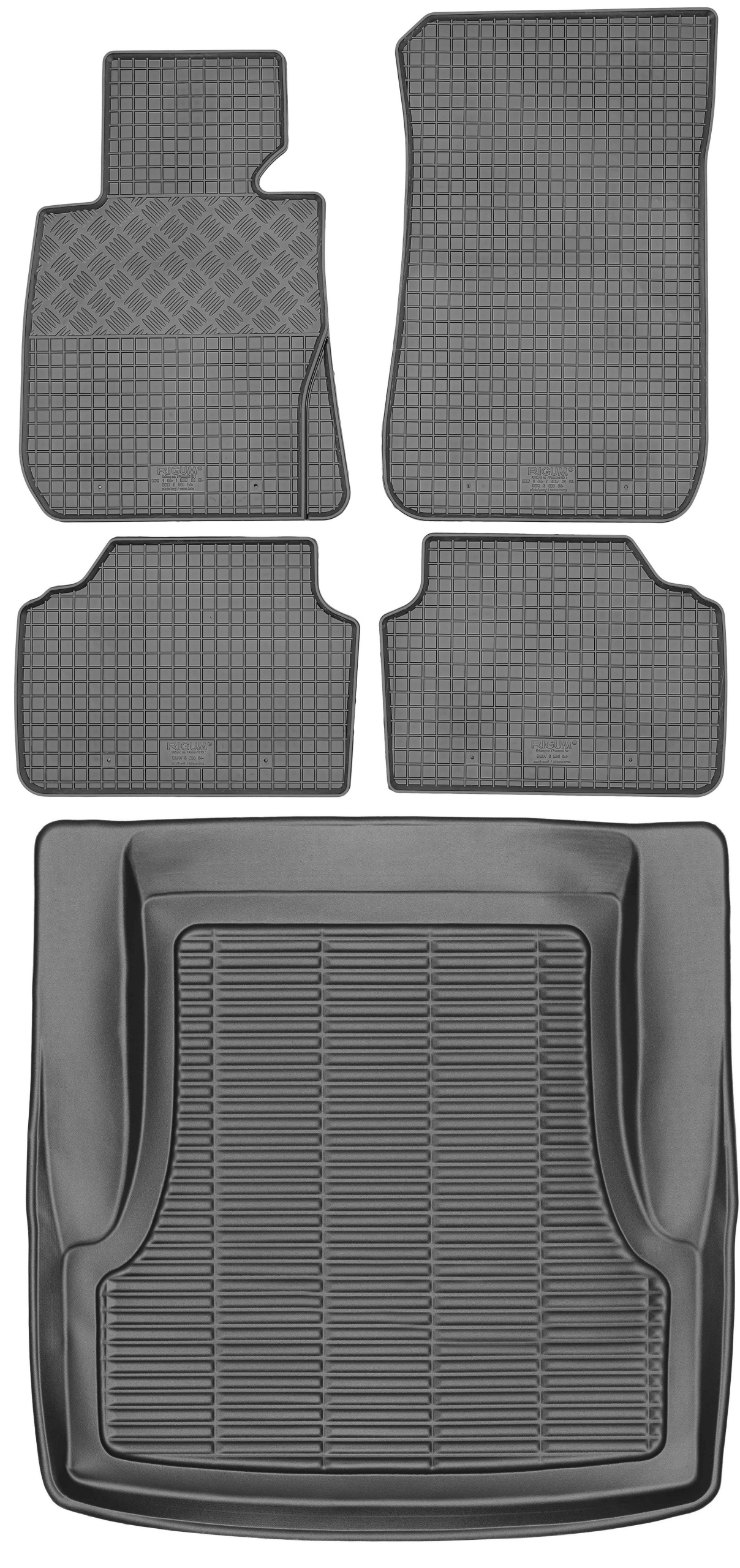 Bmw 3 E90 Sedan 2004-2011 Set Gumové rohože rohož
