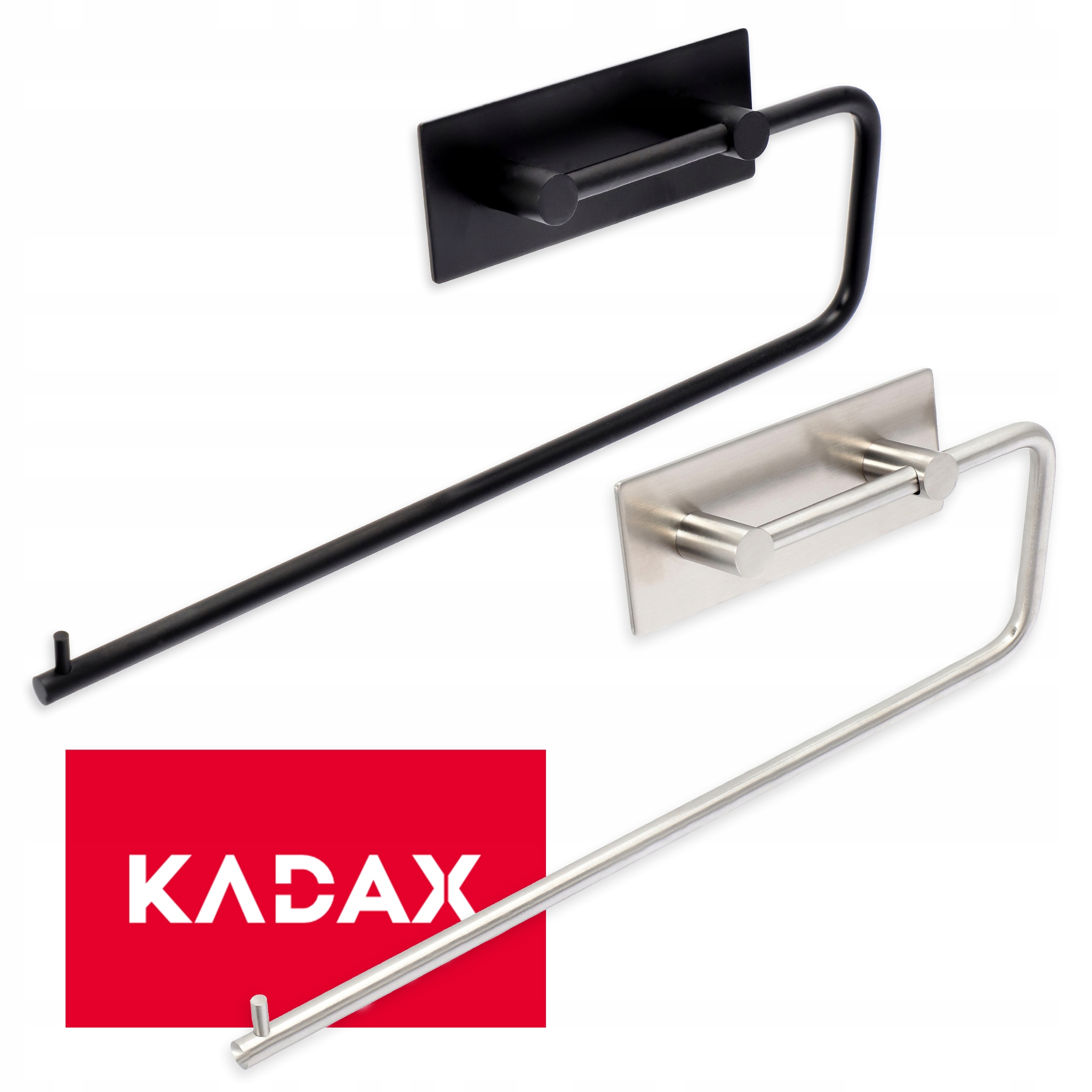 UCHWYT NA RĘCZNIK PAPIEROWY BEZ WIERCENIA STALOWY Marka Kadax