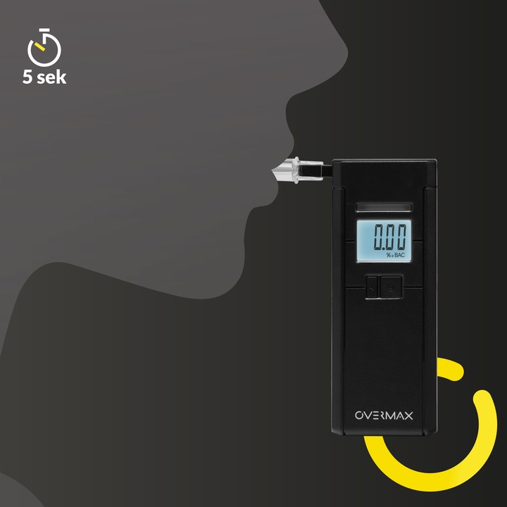 ALKOMAT MOBILNY ALKOMAT NA PREZENT DARMOWA KALIBRACJA OVERMAX AD-05 ZESTAW Model AD-05