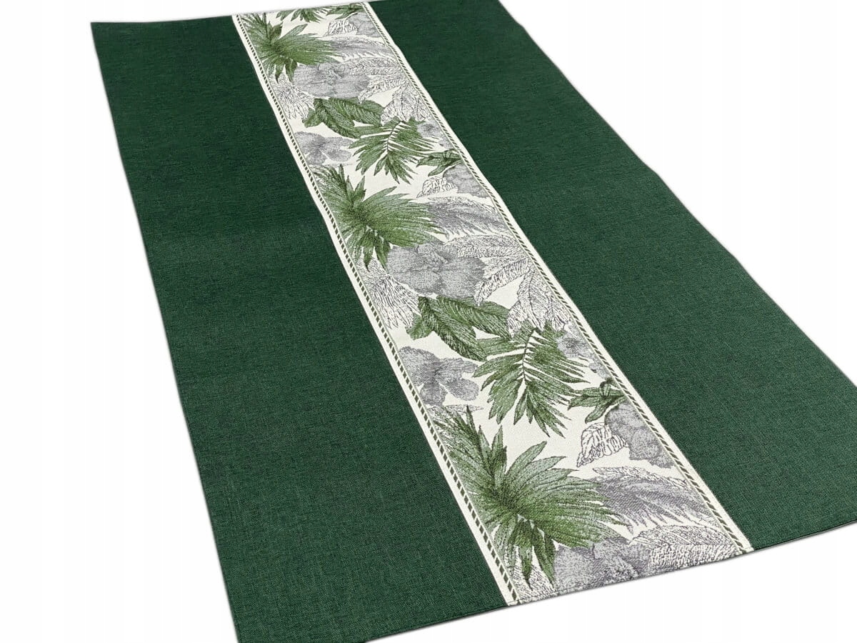 

Bieżnik 50x100 cm zielony podszyty Flora