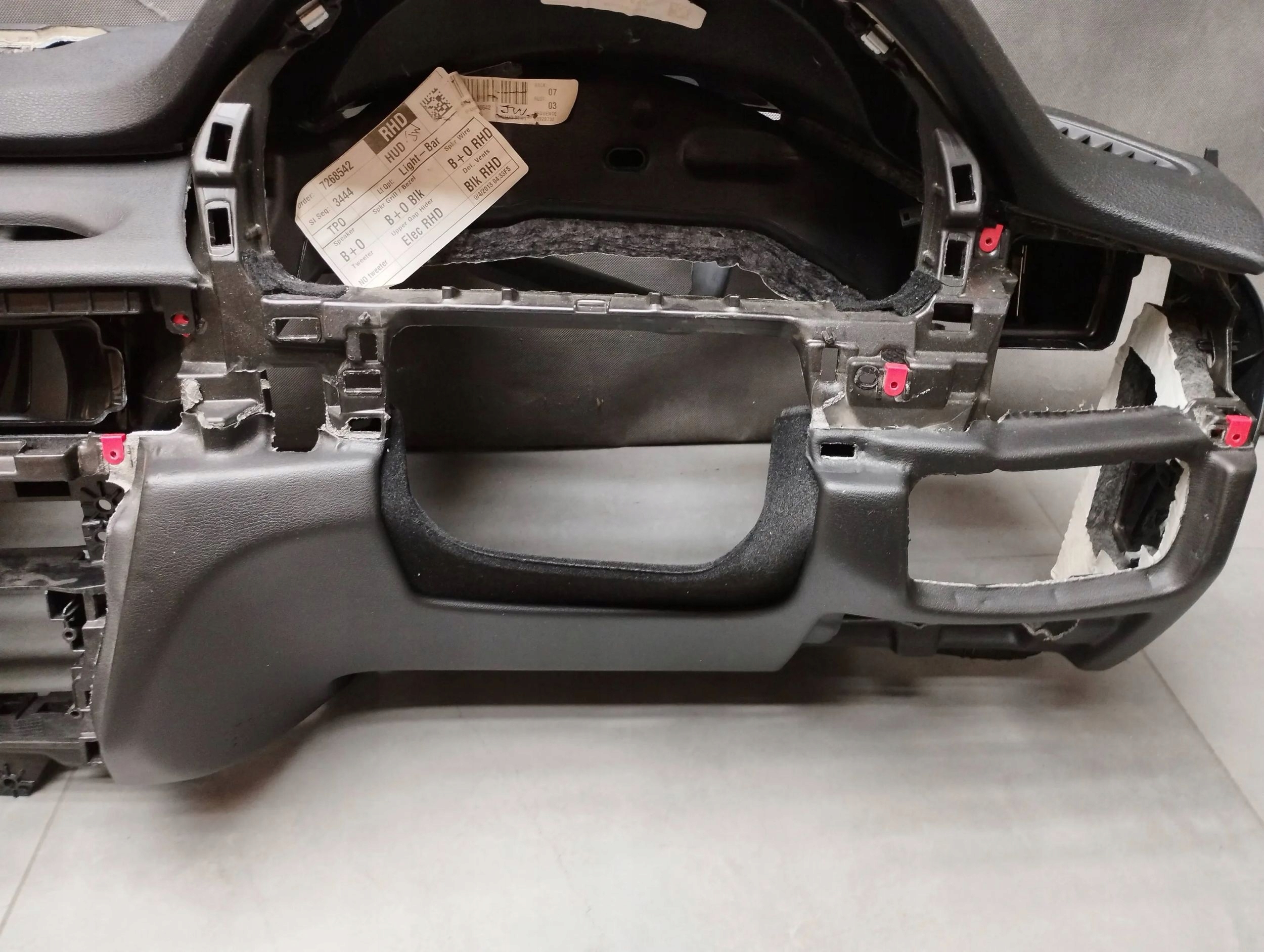 BMW X5 F15 dashboard cockpit console below HEAD UP ANGLIK