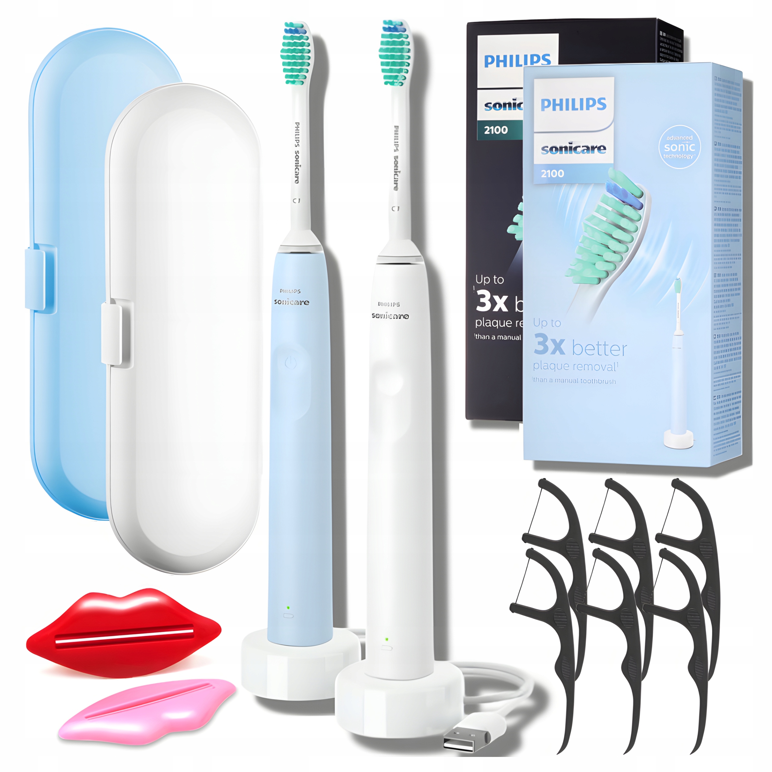 2 Szczoteczki Soniczne Philips Sonicare do Zębów