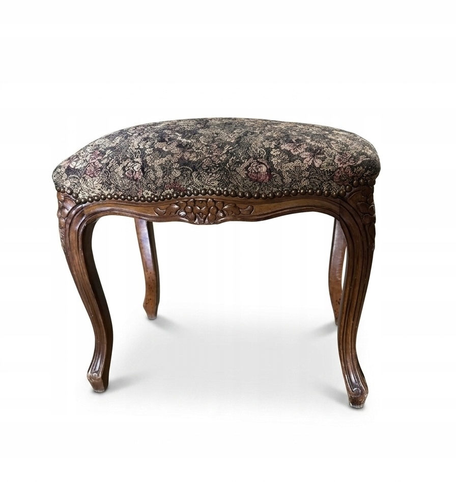 Stylowy taboret Ludwikowski - pufa Ludwik XV