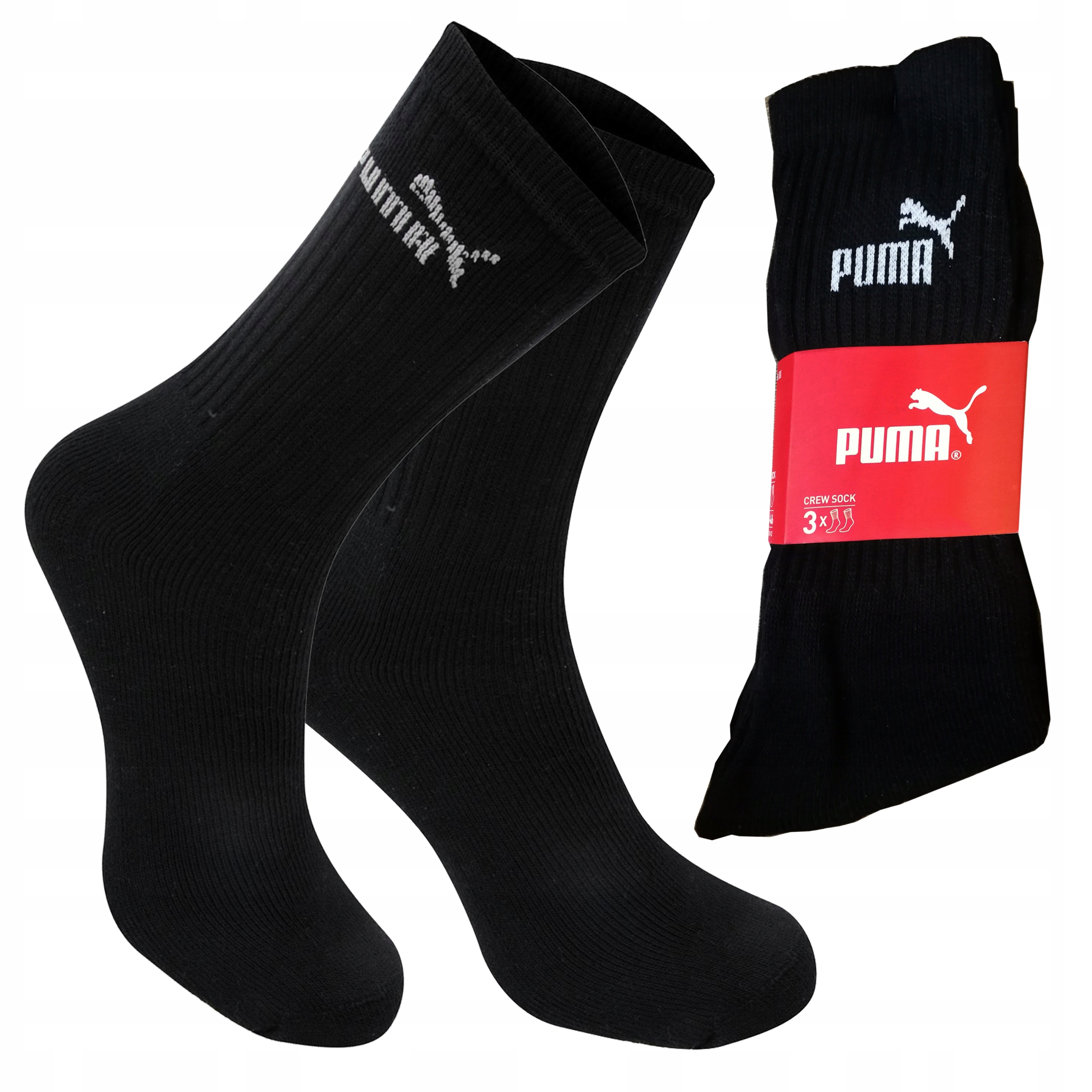 

Puma Skarpety , Czarne , Unisex , 3 Pary 39-42
