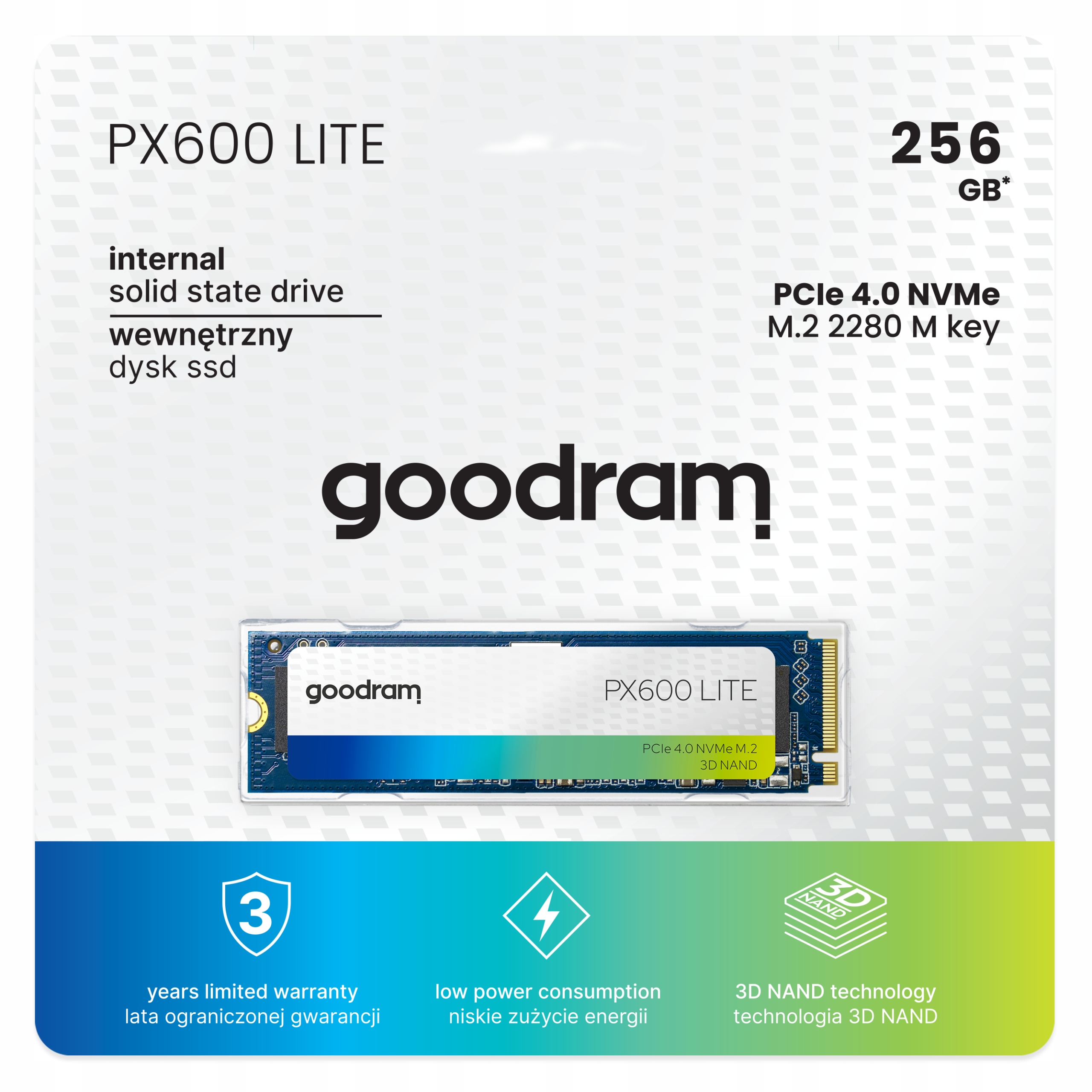 Dysk Ssd Goodram PX600 Lite M.2 PCIe 4x4 256GB