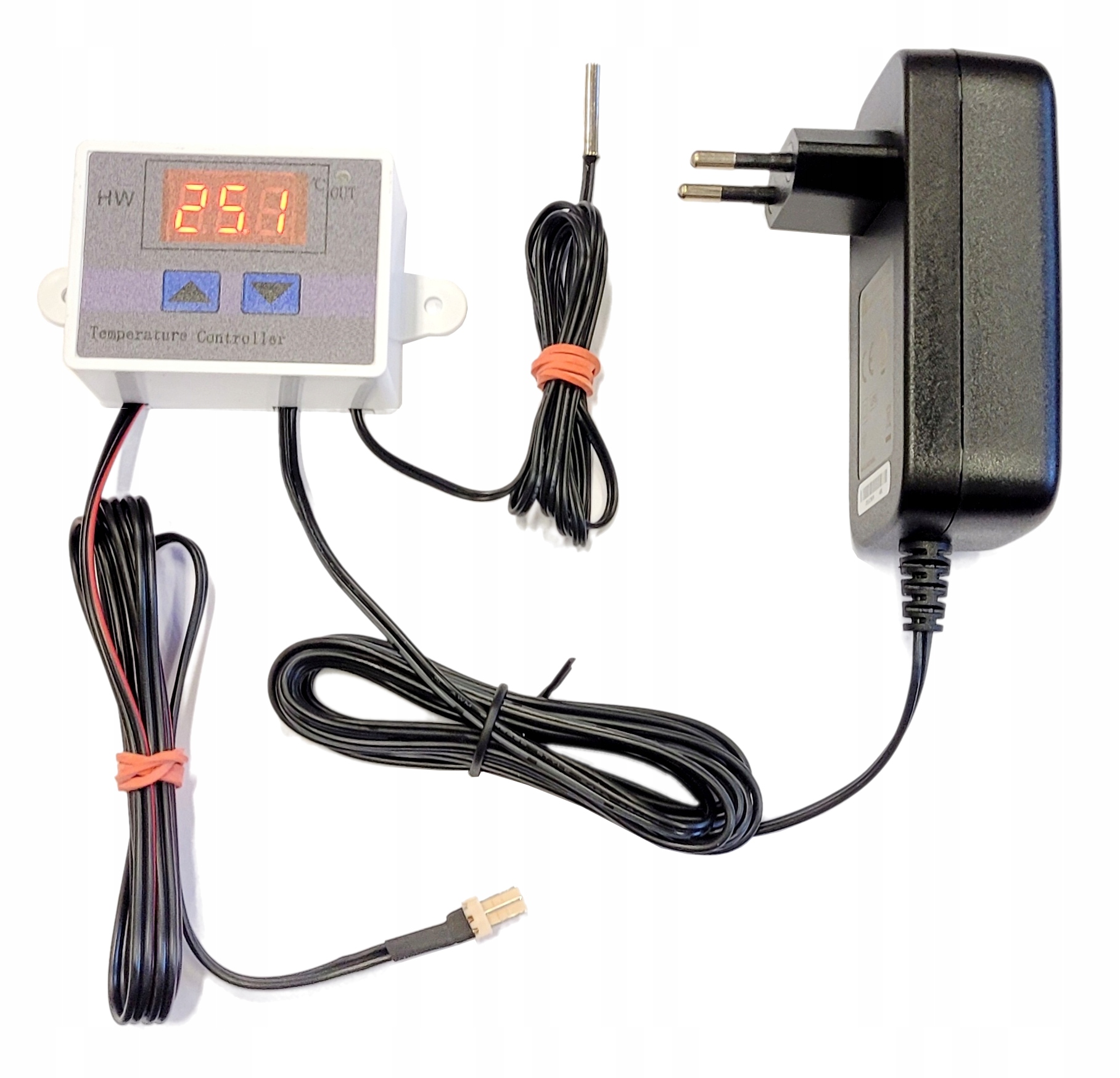 Levně Elektronický termostat pro zapnutí ventilátorů ventilace terária
