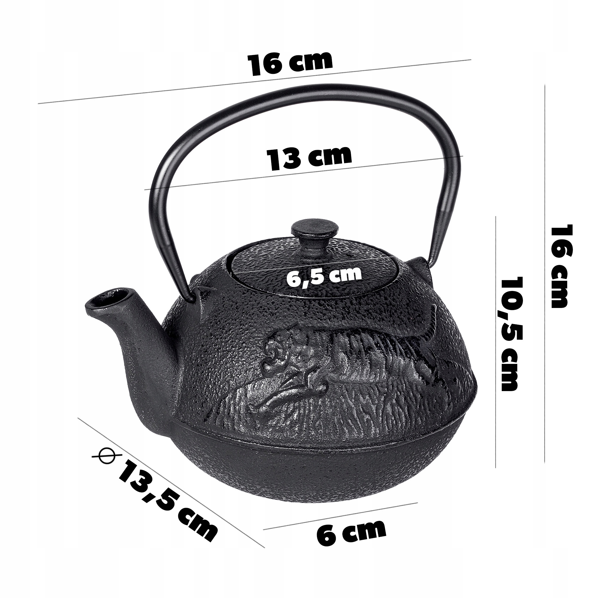 DZBANEK ŻELIWNY 720ml ZAPARZACZ HERBATY ZIÓŁ IMBRYK CZAJNIK CZARNY Kod producenta K8425