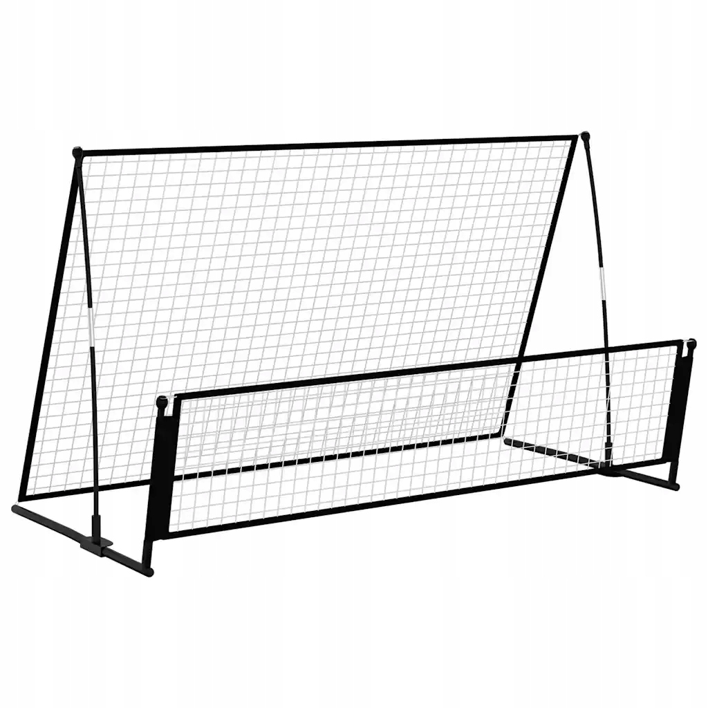 Přenosná fotbalová tréninková branka 202x104x120 cm černá