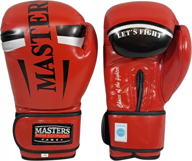 Boxerské rukavice Masters Rpu-ft (wako Approved) 10oz červené