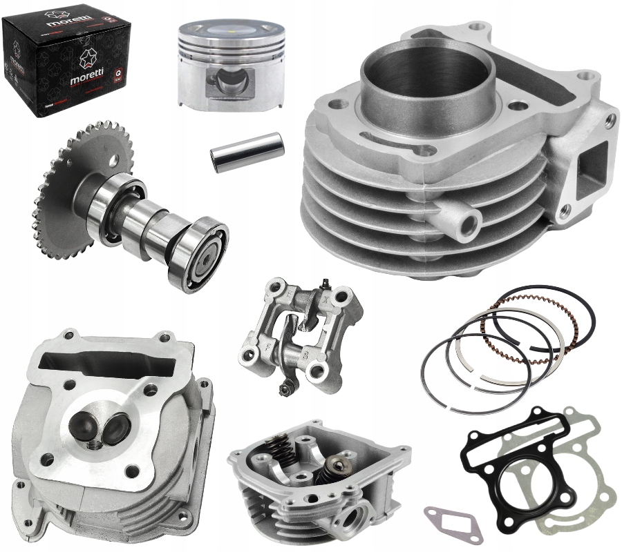 CYLINDER Z GŁOWICĄ DO CHIŃSKICH SKUTERÓW 4T 80cc