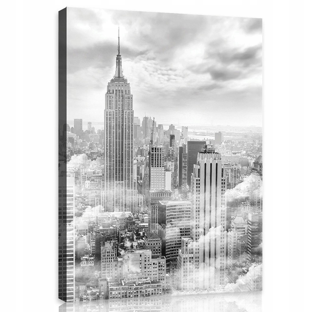 Obraz 75x100 Newyorský minimalismus Loft Monochromatická městská krajina