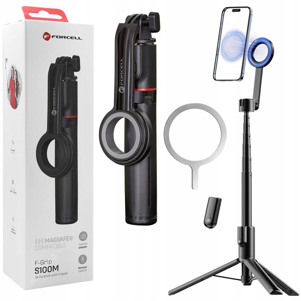 Selfie tyč Tripod Bluetooth stativ s MagSafe dálkové ovládání pro iPhone 17/16/Pro