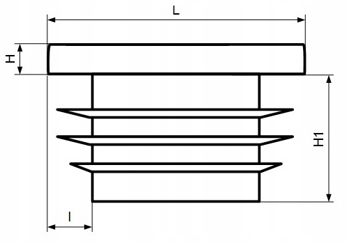 Zaślepka na profil słupek daszek 25x25 10SZT ANTRACYT GRAFIT Kolor inny kolor
