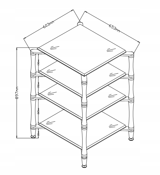 Norstone Slender HiFi Stolik pod audio Model Slender HiFi