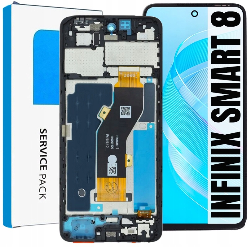 Displej Pro Infinix Smart 8 Originální LCD Obrazovka Rámeček