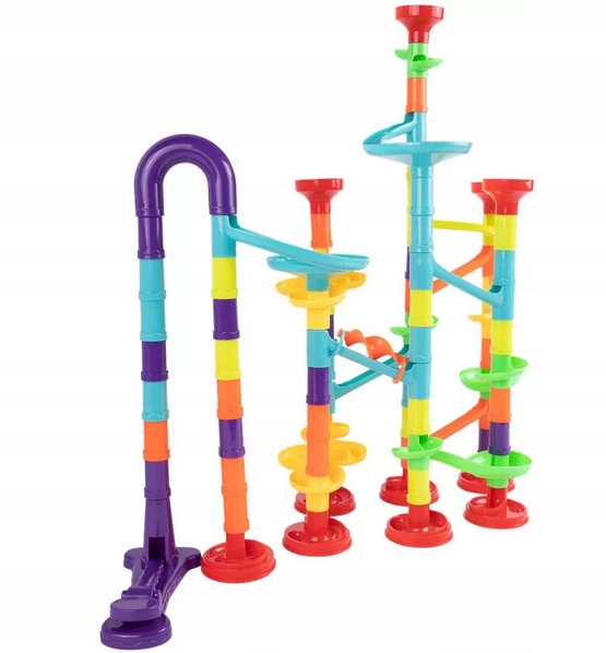 TOR KULKOWY XXL 113 WYRZUTNIA DUŻY ZESTAW KLOCKI KULKI ZJEŻDŻALNIA TUNELE Marka Kruzzel