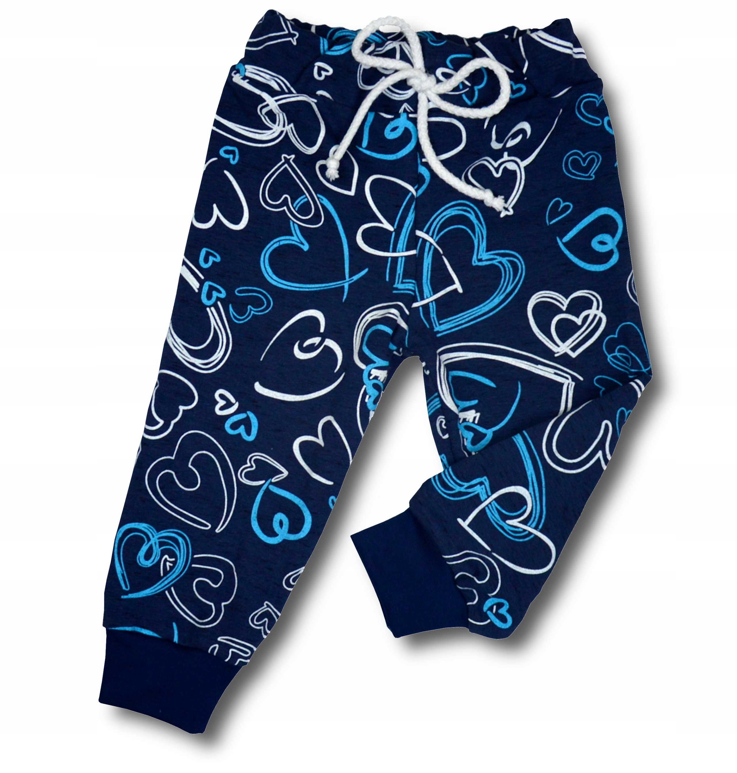 SPODNIE dresy DRESOWE spodenki 98 serca