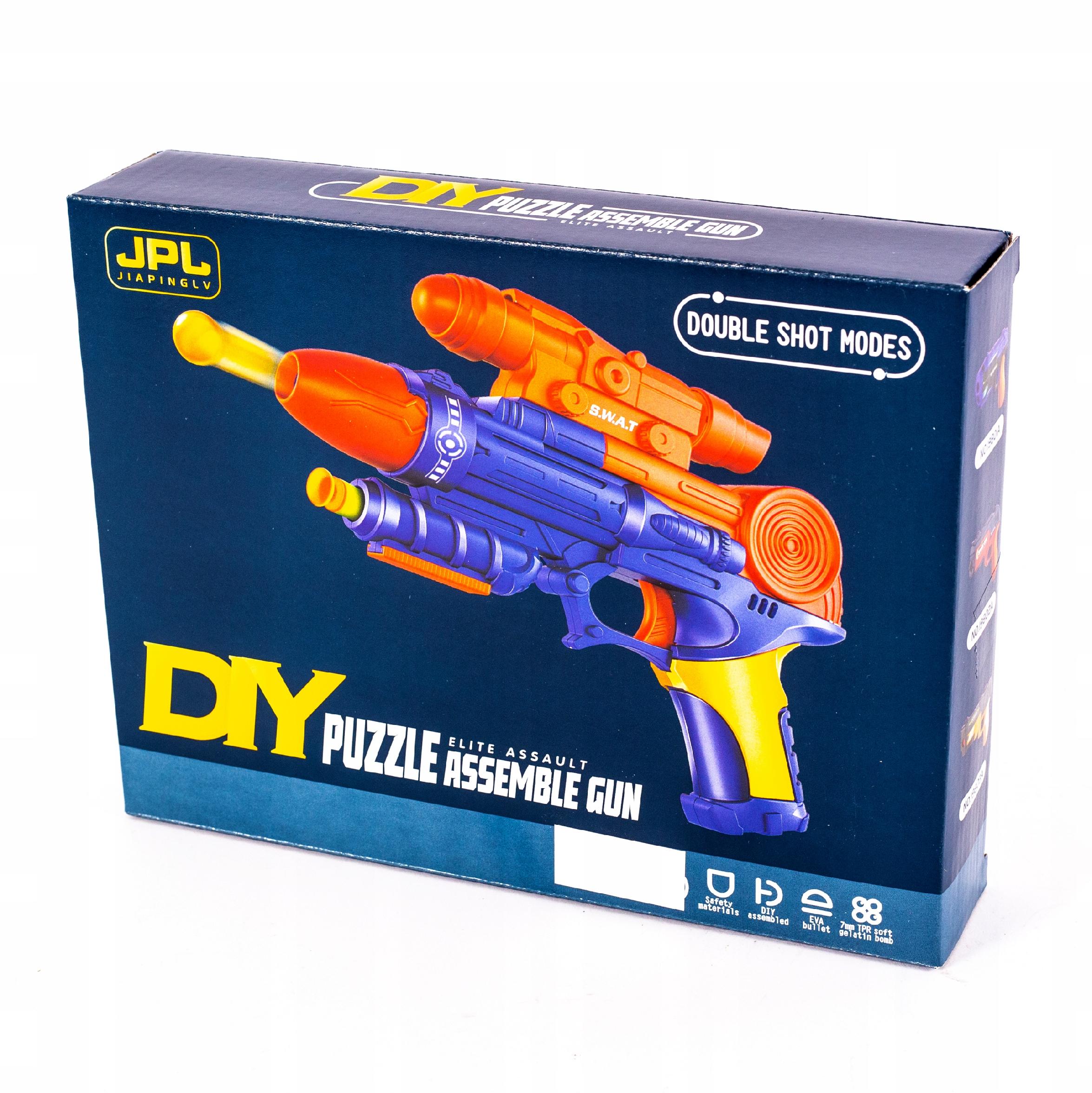 PISTOLET NA STRZAŁKI PIANKOWE DIY DO ZŁOŻENIA