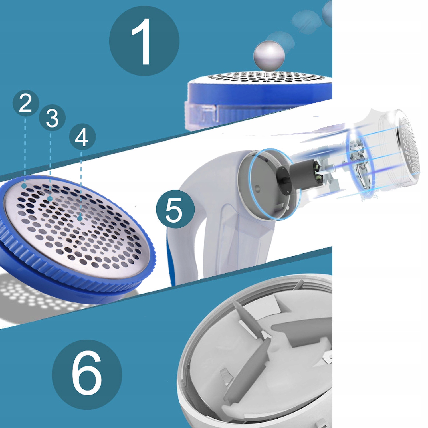 GOLARKA SIECIOWA DO UBRAŃ KANAPY SWETRÓW TAPICERKI MODEL DUŻA MOC HIT Kolor dominujący biały