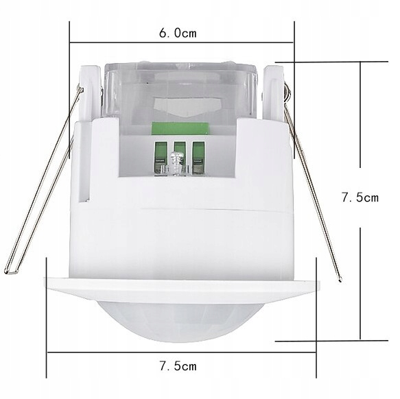 CZUJNIK RUCHU MIKROFALOWY SUFITOWY SENSOR LED 6S Rodzaj czujnika czujnik ruchu