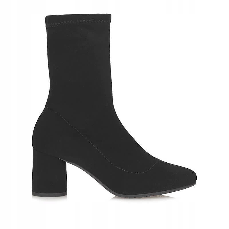 Stylové černé Kotníkové Boty na podpatku Ryłko 6YY79_T__UV9F