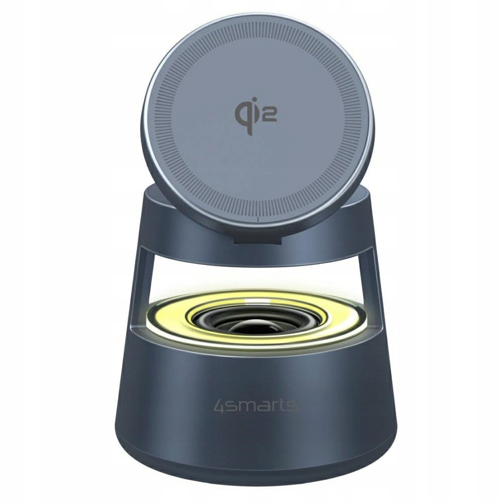Nabíjacia stanica 4smarts Aura Sound Qi2 šedá