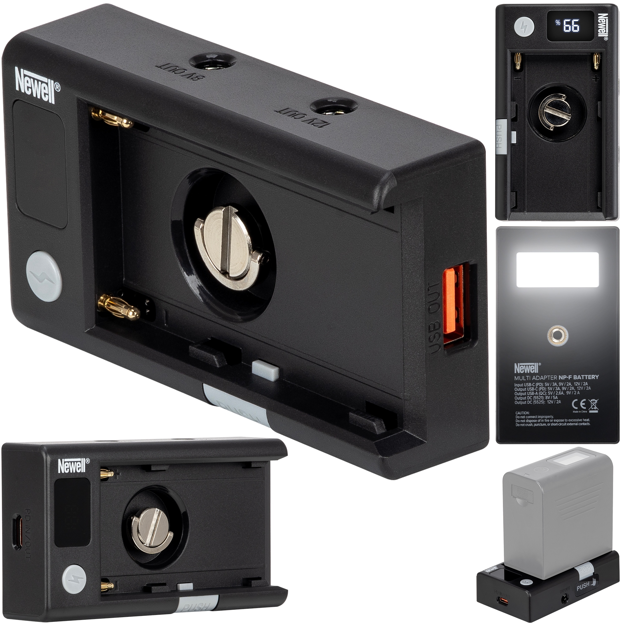 Uniwersalny adapter Newell DC Usb do akumulatorów Np-f